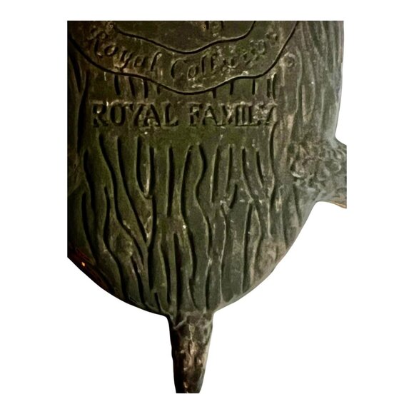 Royal Family Collection Copper/Brass Turtle Glass Dome Shell W/Butterfly 2X4 Pap - Picture 9 of 9